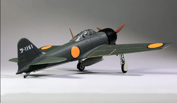 1:172 1/172 масштаб WWII Япония A6M Zero FighterPlane литой металлический самолет модель самолета