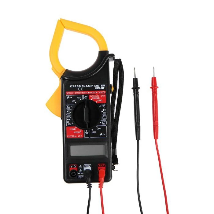 Токовые клещи TUNDRA DT-266 ACV/DCV ACA 200-20KΩ изоляции 20-2000MΩ прозвон 2768108 | Инструменты