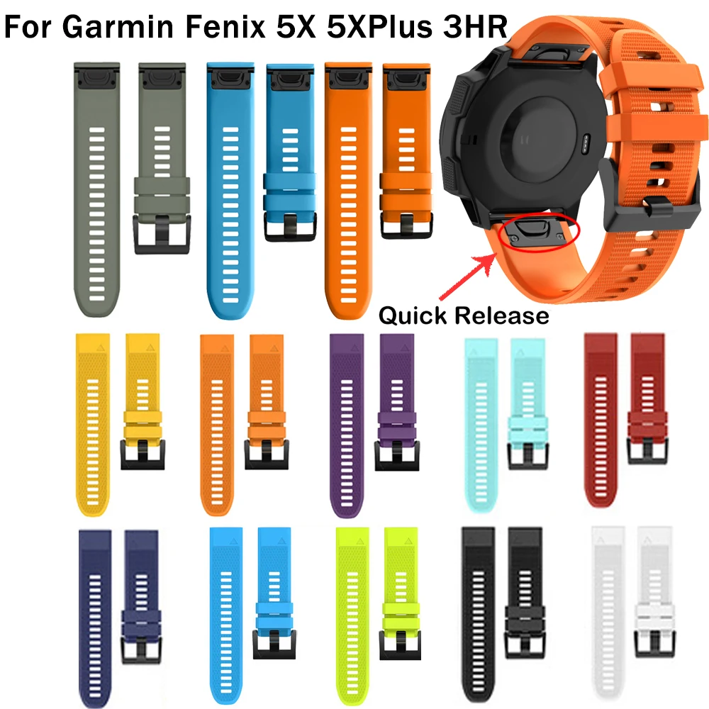 Ремешок для часов Garmin Fenix 5X 5 5S Plus 3 3HR D2 S60 26 22 20 мм ремешок быстросъемный
