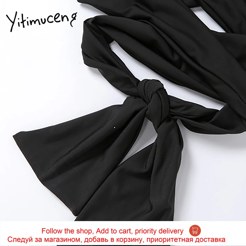 

Yitimuceng Crop Tops Tank Top Women Summer 2021 Cut Out Ties Crossed Stretch Fitted Halter Camisole Sexy Club Ladies Top Clothes