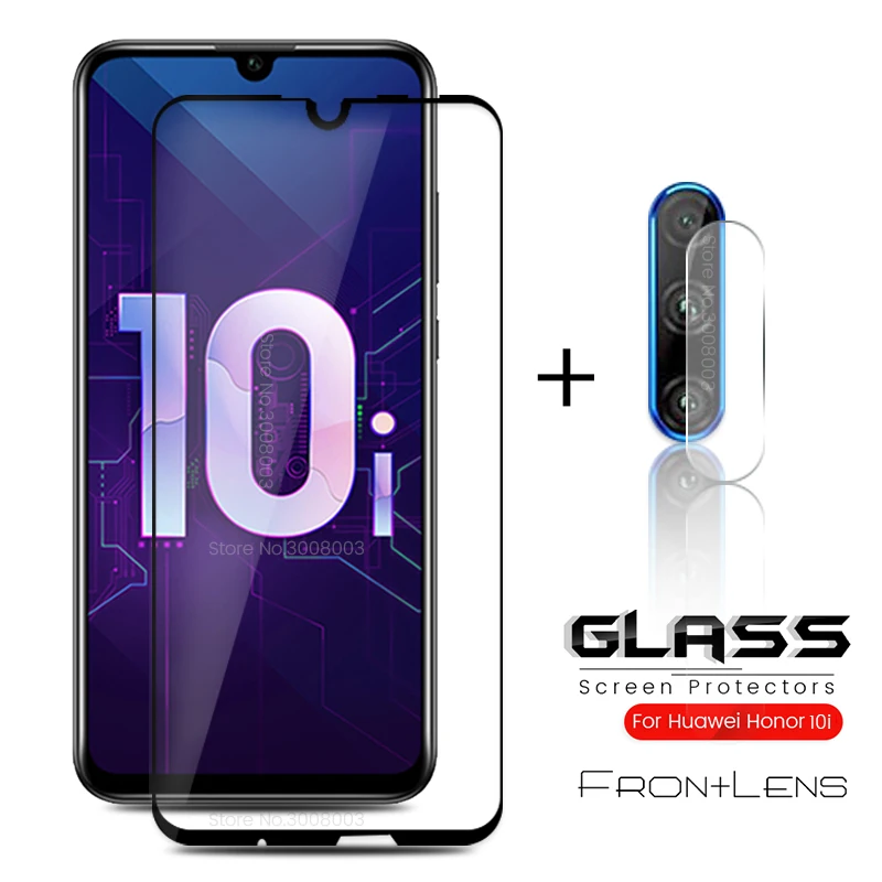 

текло на honor 10i glass 2-in-1 camera protector for Huawei honor 10 i i10 HRY-LX1T 6.21'' honor10i glas phone screen film cover