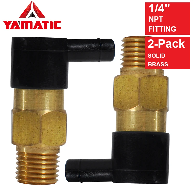 

YAMATIC Heavy Duty Thermal Release Valve Replacement Fit All Axial Cam Pumps, 1/4 Inch NPT, Solid Brass, 2-Pack