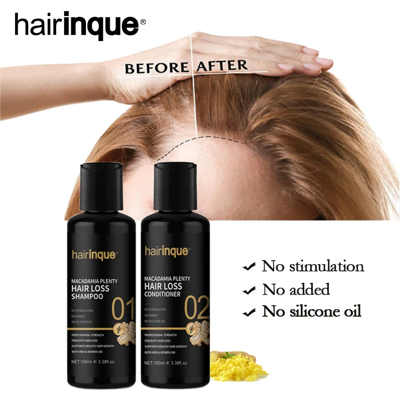 11 Hairinque Macadamia много шампунь для выпадения волос Набор восстановления роста