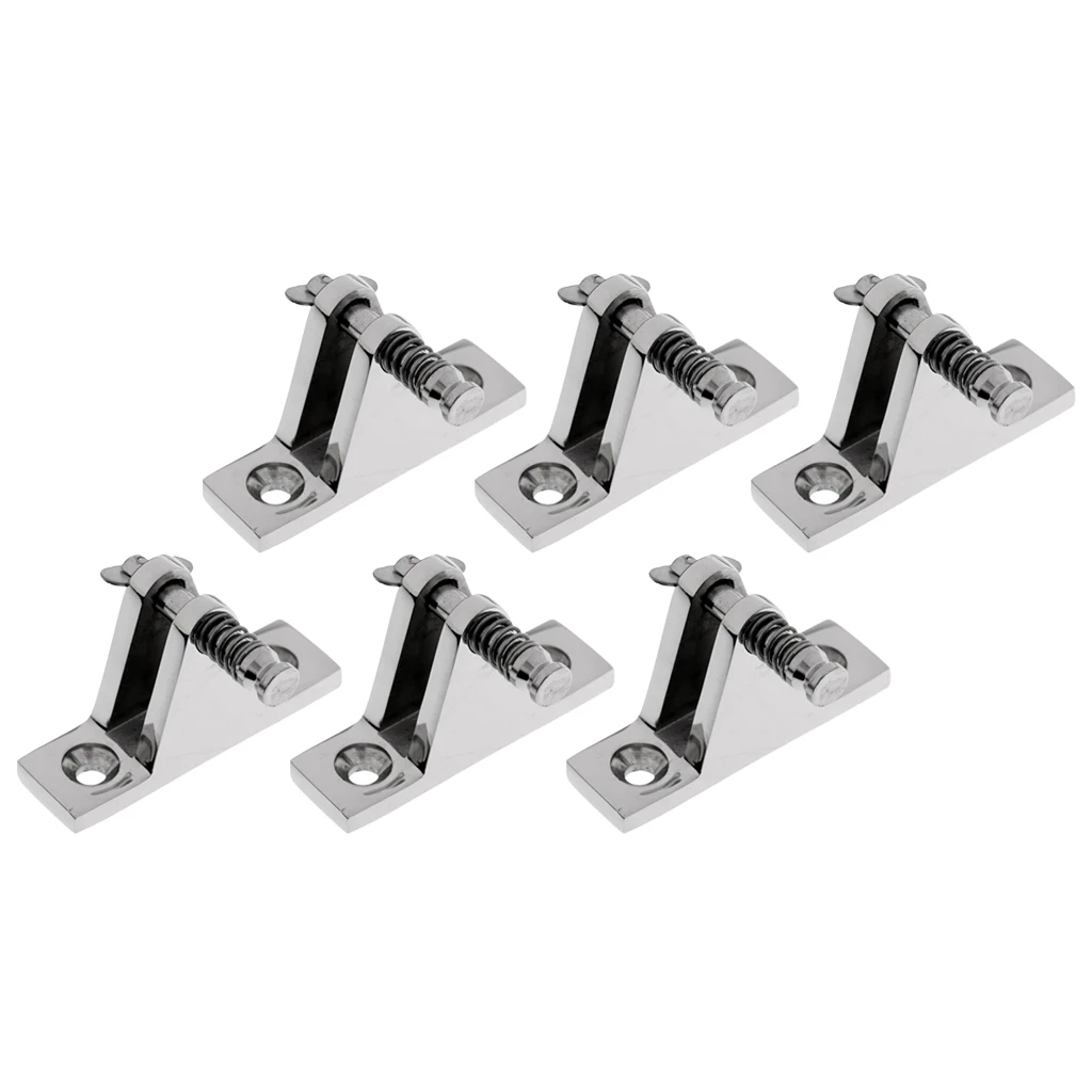 

6x 316 Stainless Boat Deck Hinge Canopy Bimini Top Fittings Hardware