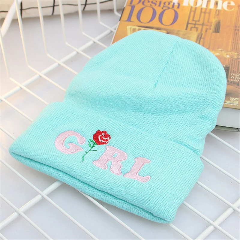 Женская вязаная шапка с вышитыми буквами новинка 2020 мужские зимние шапки теплые