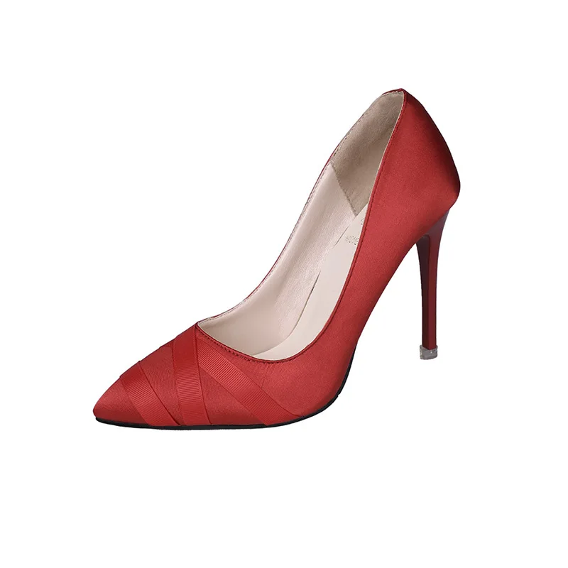 MXHY2019 spring and autumn new ladies banquet stiletto fashion high heels shallow mouth pointed sexy women's shoes | Обувь