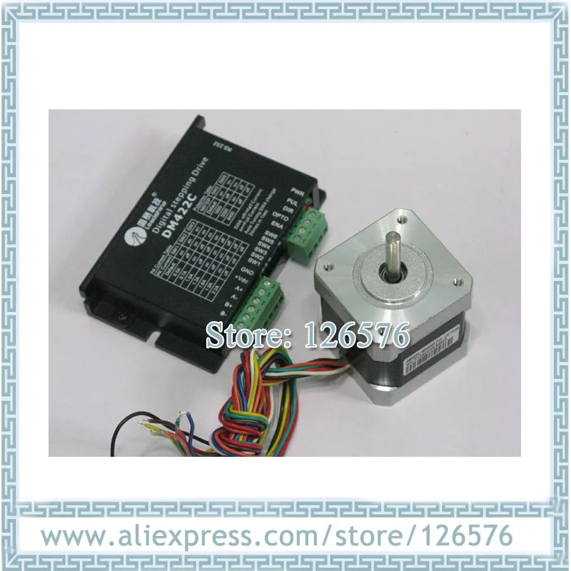 Драйвер шагового двигателя Leadshine DM422C + 42HS03 гибридный двухфазный шаговый