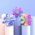 Осьминог спиннинг Топ поппинг фиджет игрушки антистресс браслет вихревой свет силикагель браслет Kawaii Push Bubble детские подарки