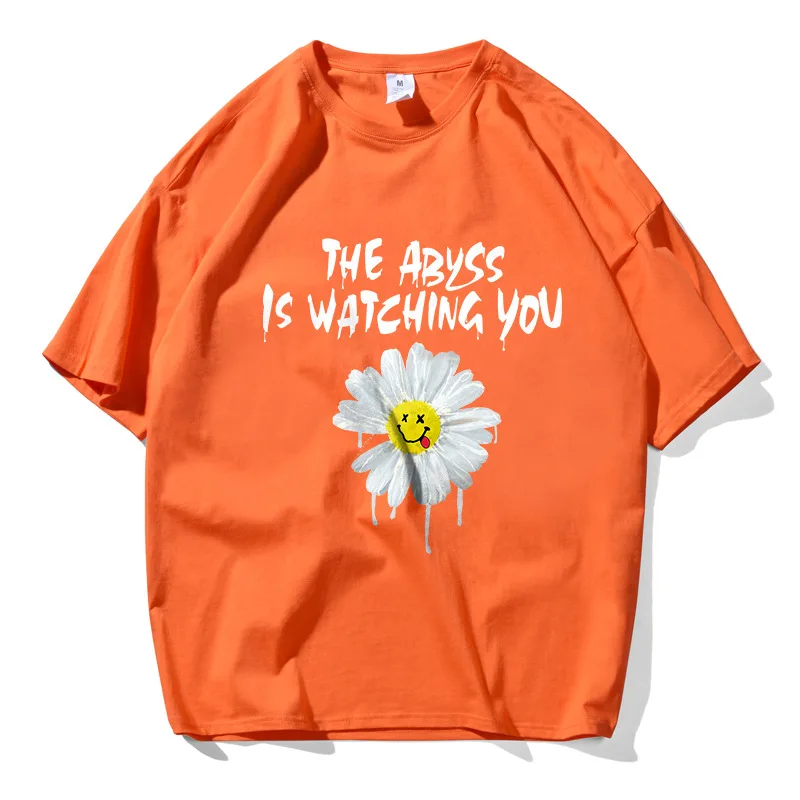 Футболка Мужская/женская с цветочным принтом топ в стиле хип хоп забавная