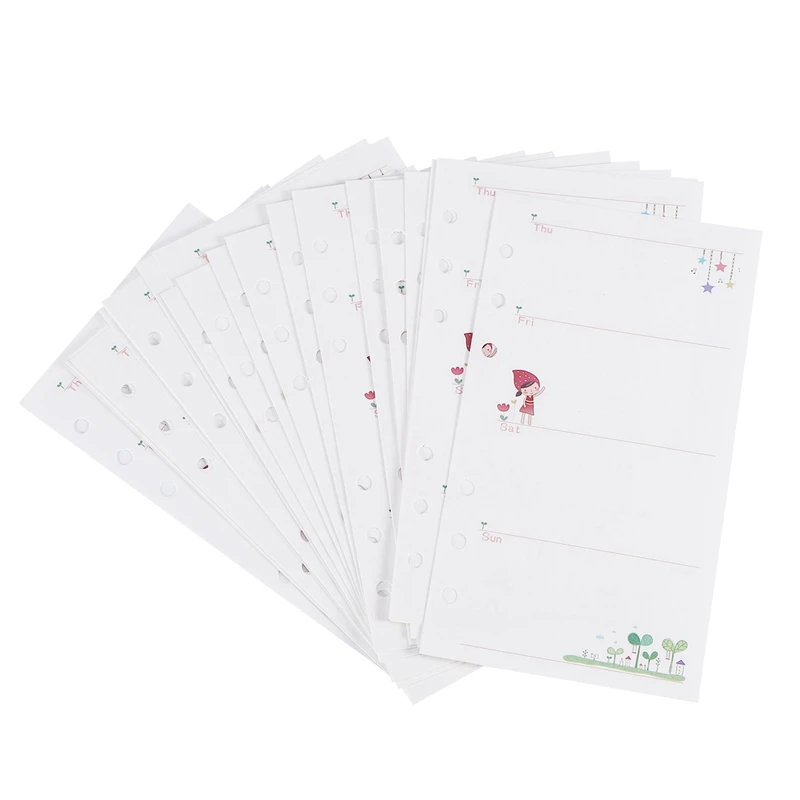 2 шт. A6 милые цветные дневники спиральные блокноты сменные базовые канцелярские