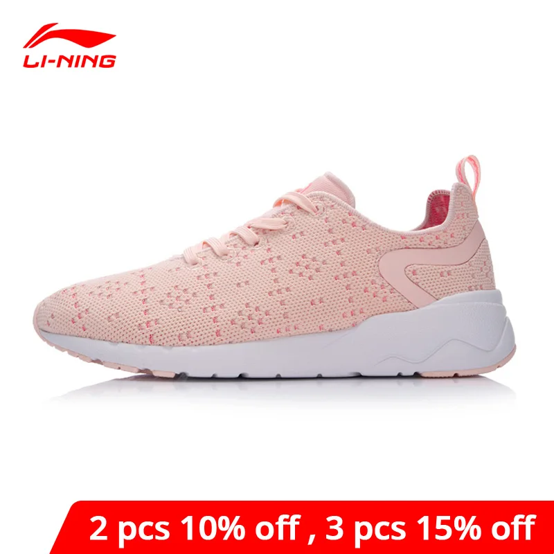 Li Ning/женская модная прогулочная обувь Спортивная с подкладкой Удобные кроссовки