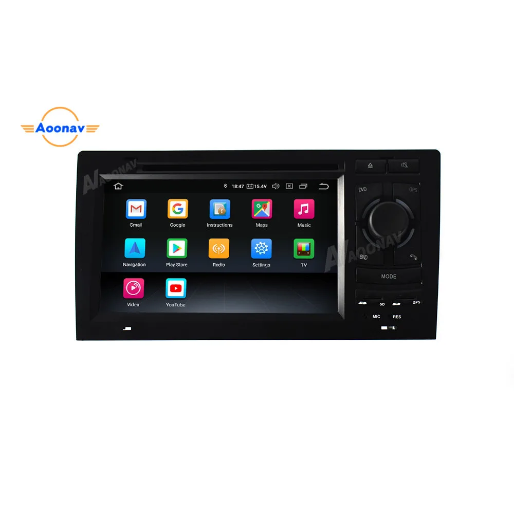 Радио android 2 din автомобильный стерео приемник для Audi A8 S8 1994-2003 dvd-плеер сенсорный