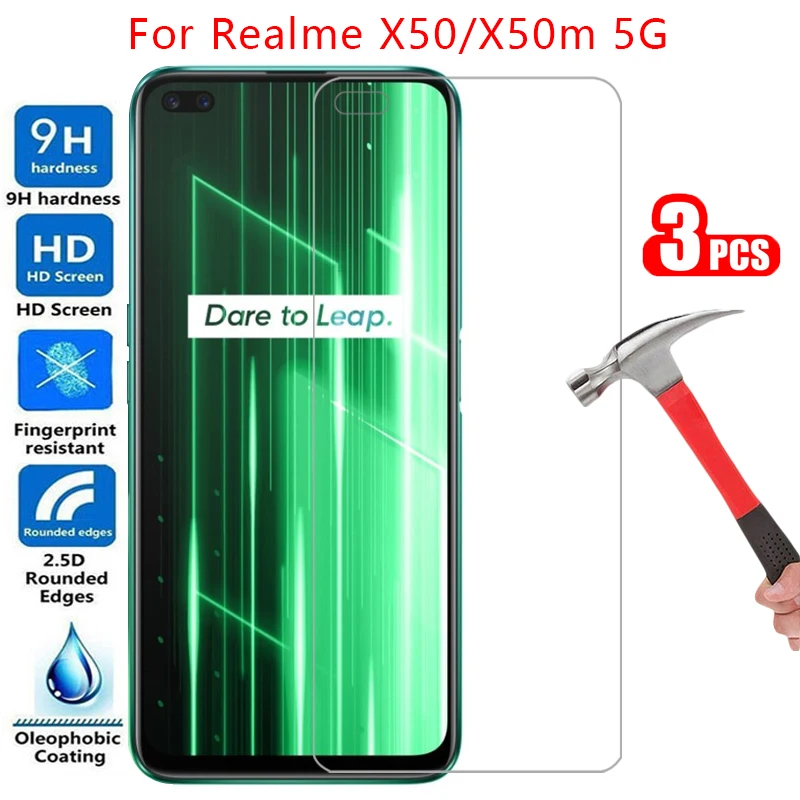 

protective tempered glass for realme x50 x50m 5g screen protector on realmex50 x 50 m 50m 50x 6.57 safety film realmi realmix50