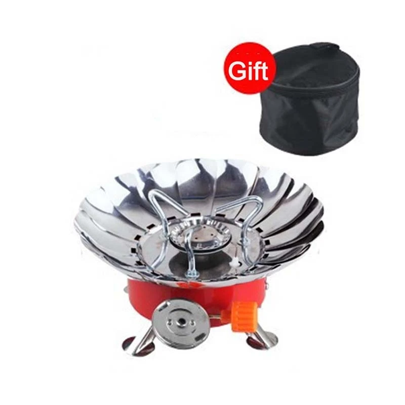 Туристическая газовая плита типа лотоса портативная складная ветрозащитная