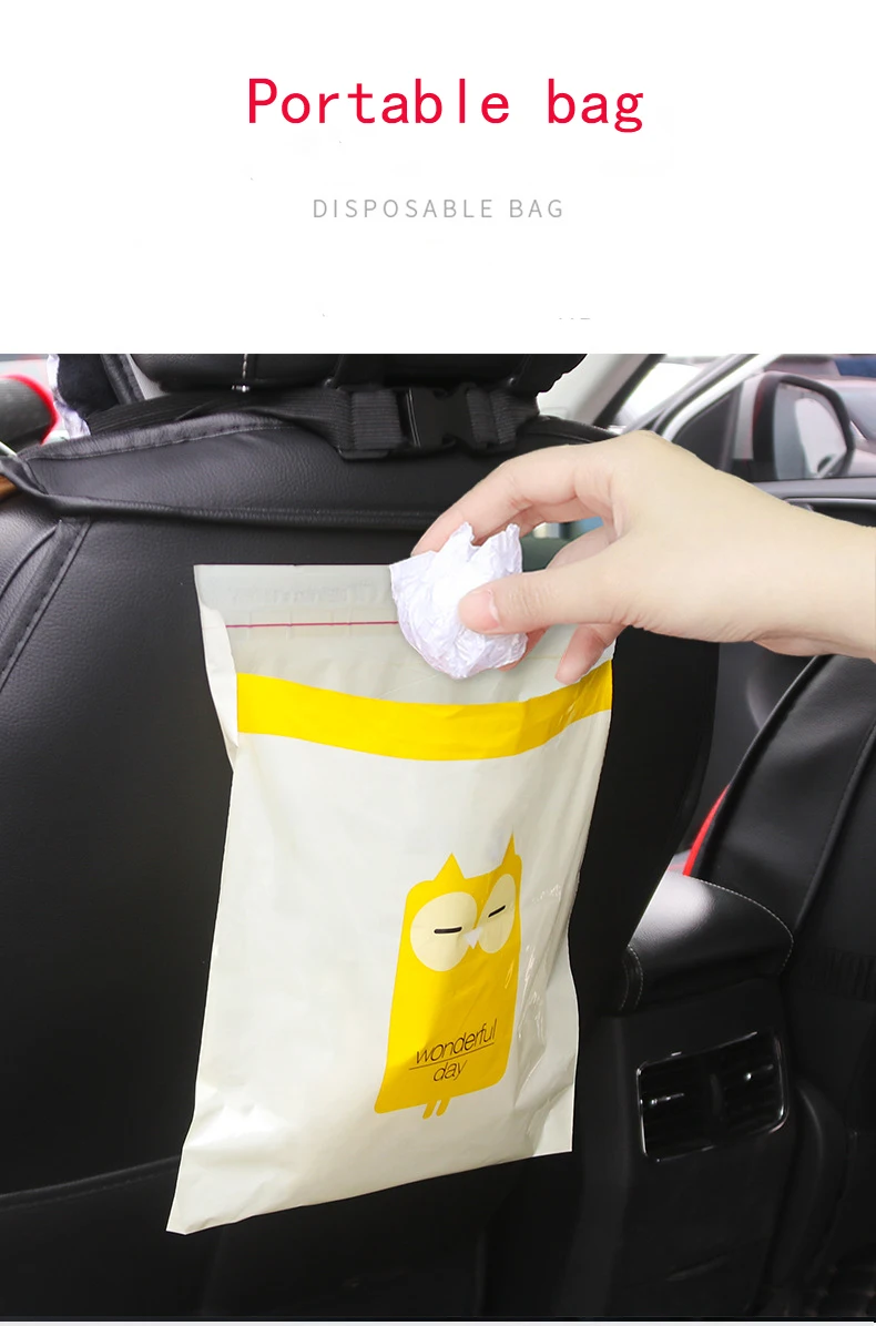 Мешки для мусора портативные одноразовые пакеты автомобиля 15 шт. | Дом и сад