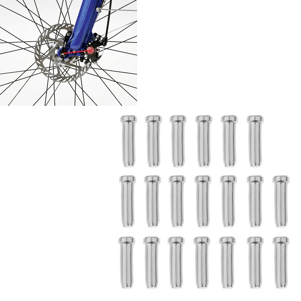 

20pcs/lot Bike Bicycle Brake Shifter Inner Cable End Caps Cable Tips Wire End Cap Fits for Brake Shift Derailleur Inner Cable