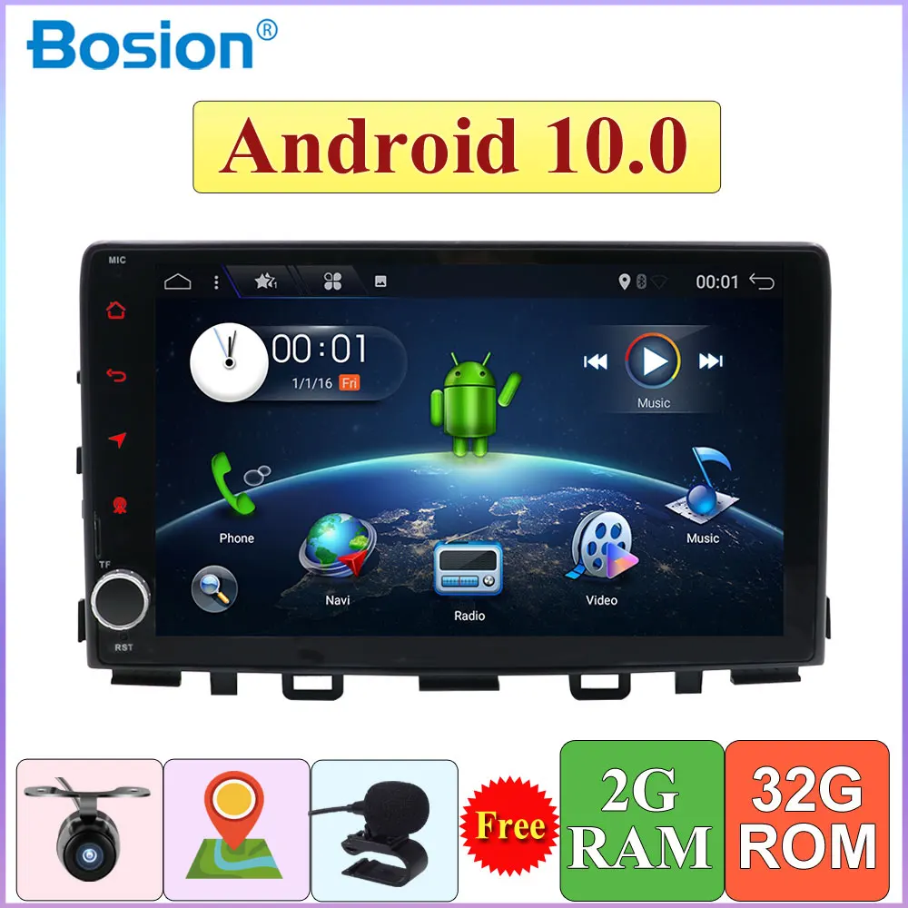 Автомагнитола 2 Din 32 Гб ПЗУ Android 10 0 четырехъядерный процессор мультимедийный