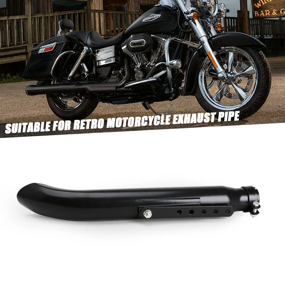 Выхлопной глушитель для мотоциклов из нержавеющей стали Кафе Racer черная