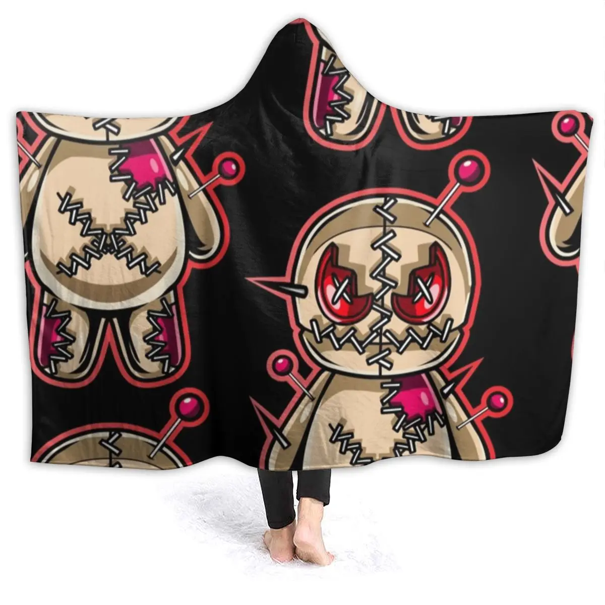 

Doll Blanket Super Soft Fashion Hoodie Bedspread Cozy Fleece Sleep Blanket