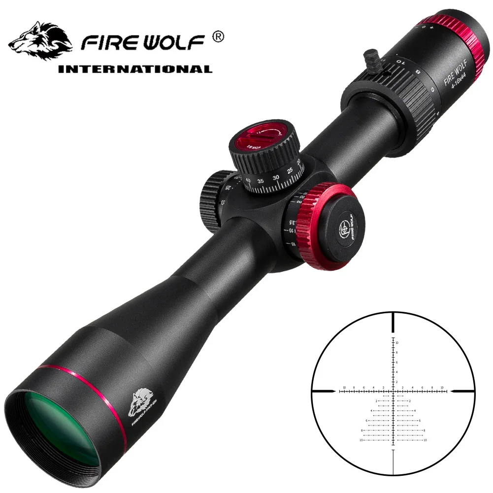 

Охотничий оптический прицел FIRE WOLF QZ 4-16X44 FFP, тактический прицел для охоты с первым фокусным расстоянием