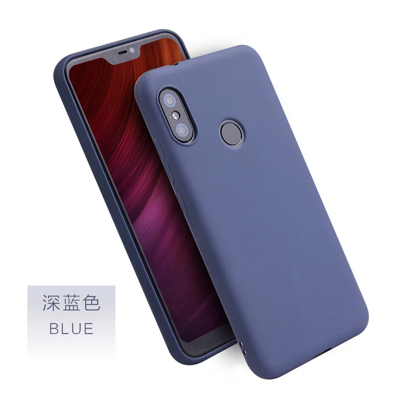Dark Blue For Xiaomi Mi A2 Lite A1 A Knockproof Cases For Xiaomi Mi Mix 2 2s 3 Max 2 2S Note 3 Soft Silicon Back Cover Phone Case On Hull - Color: Dark Blue