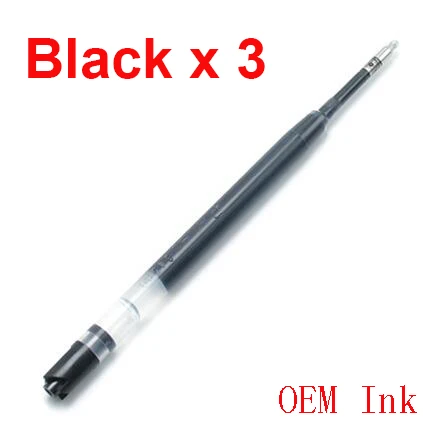 3pcs black ink Xiaomi Mijia металлический знак ручка Mijia чернила Япония Прочный знак ручка PREMEC Швейцария MiKuni заправка - Цвет: 3pcs black ink