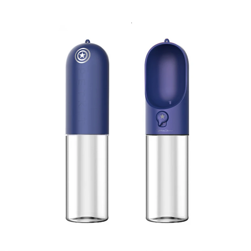 Супергероя серия ПЭТ-бутылка для воды с рисунком собачки и котика Портативный