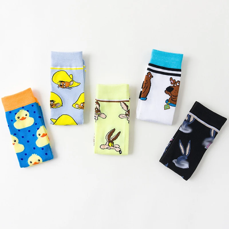 

Anime Gamers Socks Men Cotton Cartoon Funny Novelty Happy Socks Street Style Calcetines Skateboard