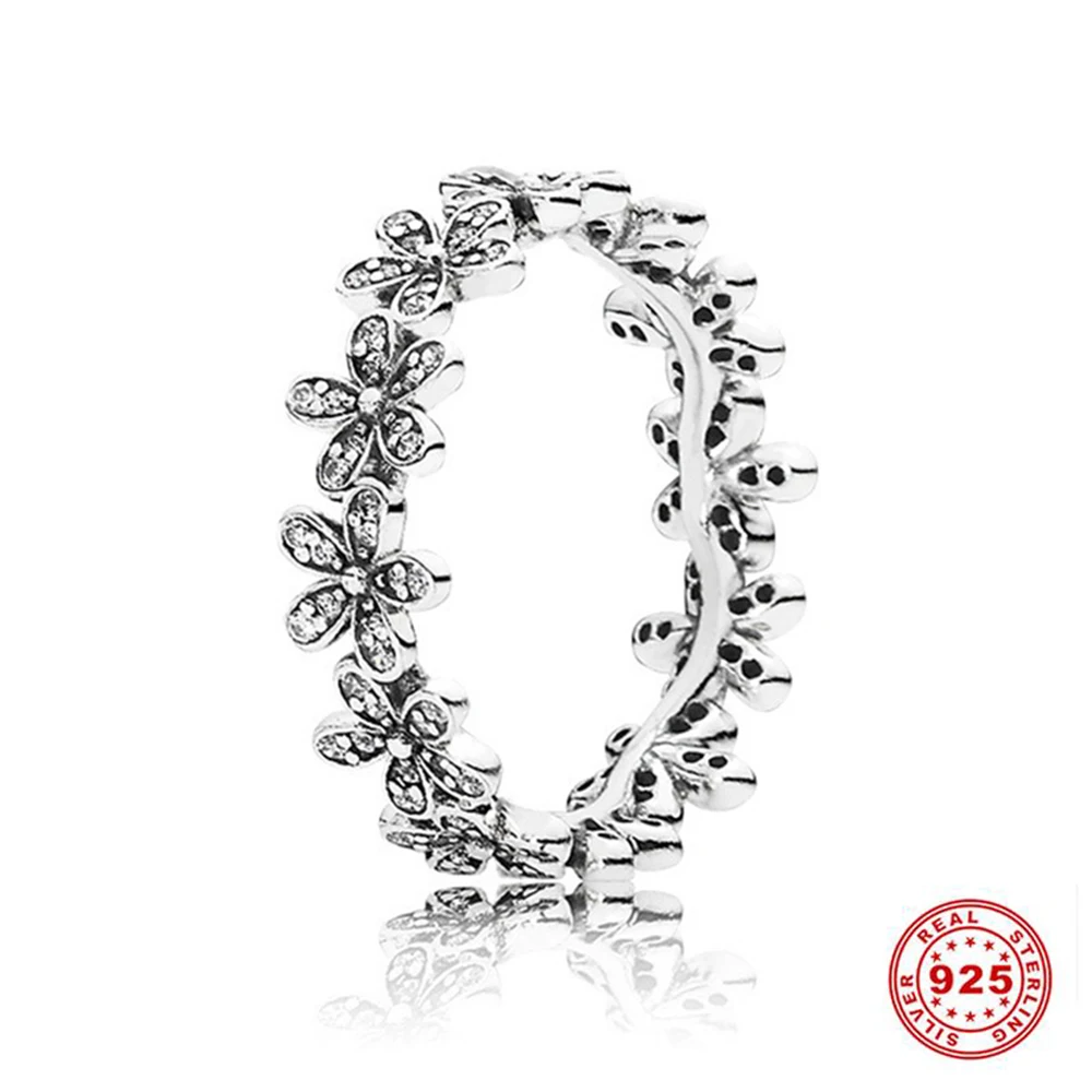 hot sale 925 sterling silver love heart crown stackable finger rings for women sparkling zircon brand rings engagement gift free global shipping