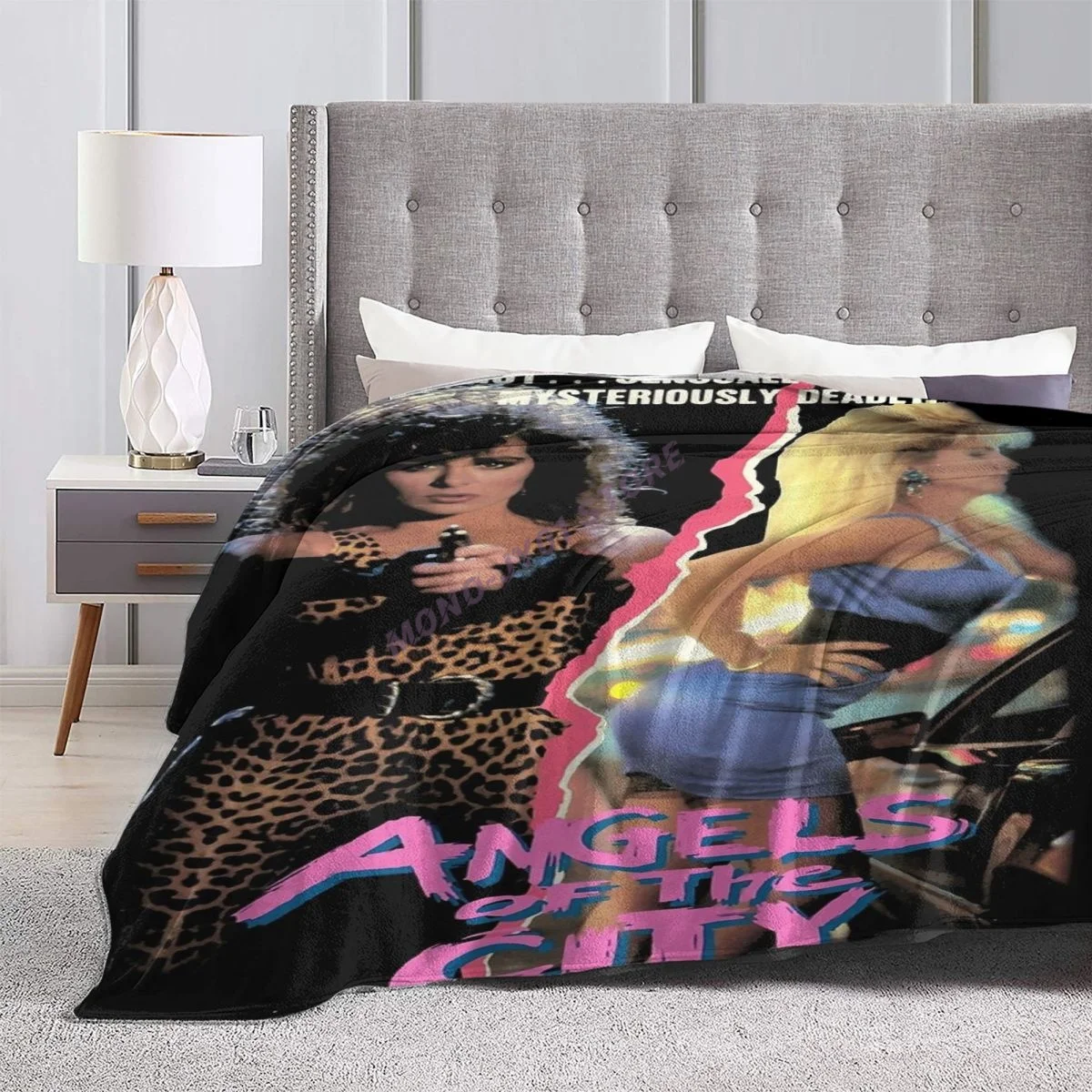 Покрывало с изображением ангелов города шерпа мягкое покрывало | Дом и сад