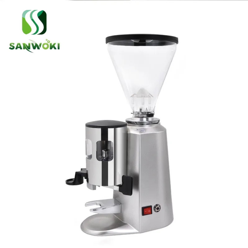 Electric coffee grinder 1.5L Burr Mill silver red black household Automatic beans grinding machine 360W 110V 220V | Бытовая техника