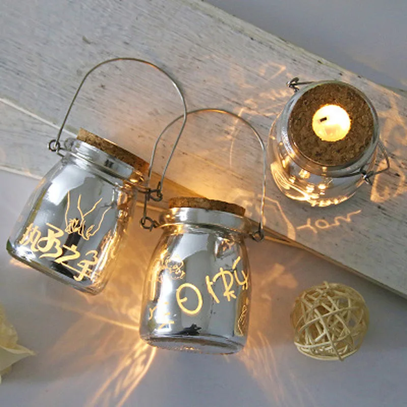 Декоративные ночные светильники светодиодная бутылочка для желаний светящиеся