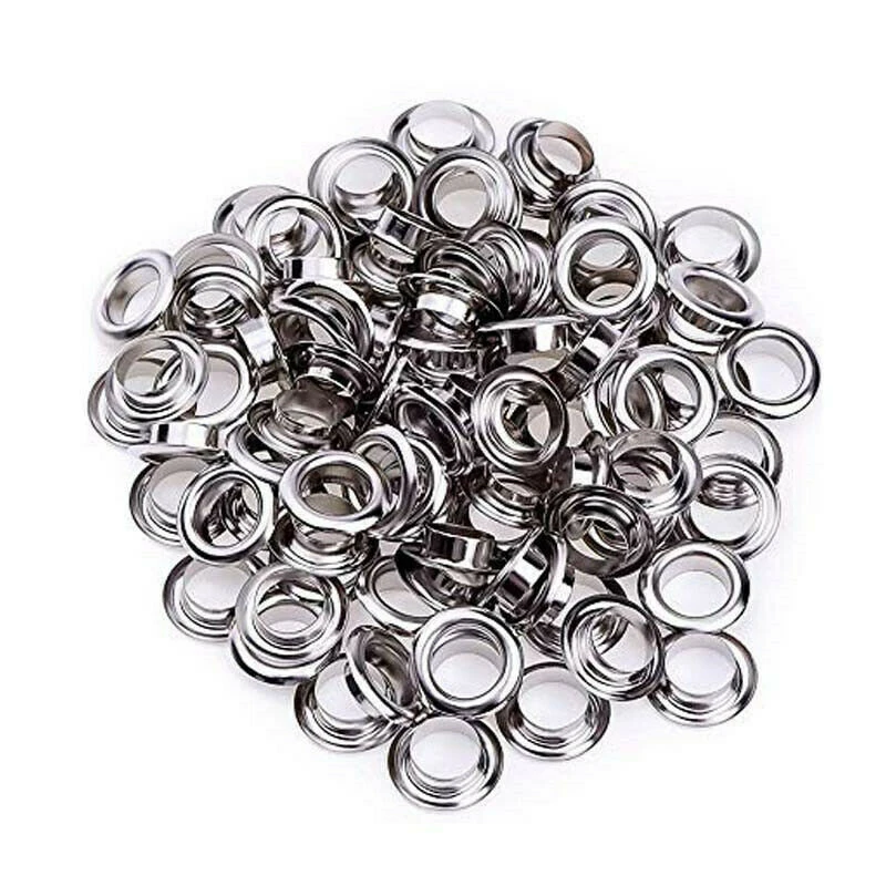 100 наборов оцинкованное медное ушко втулка DIY Люверсы с шайбой 10-16 мм Диаметр