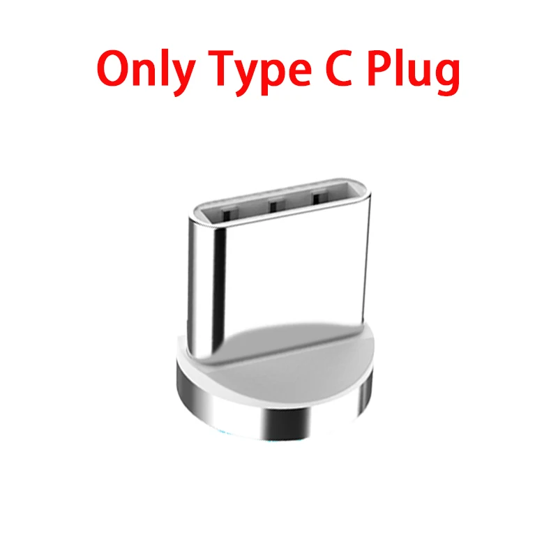 Быстрый Магнитный кабель Robotsky 3A для быстрой зарядки 3,0 Micro USB зарядное устройство type C для samsung S9 huawei P20 Магнитный шнур для телефона - Цвет: only type c plug