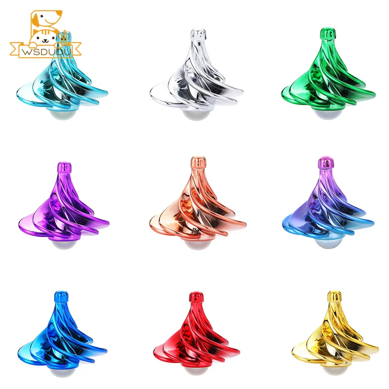 

Magic Spinning Tops Colorful Fidget Spinner Stress Relief Toys Decompression Wind Pneumatic Gyro Decor For Kids Adults Cool Gift