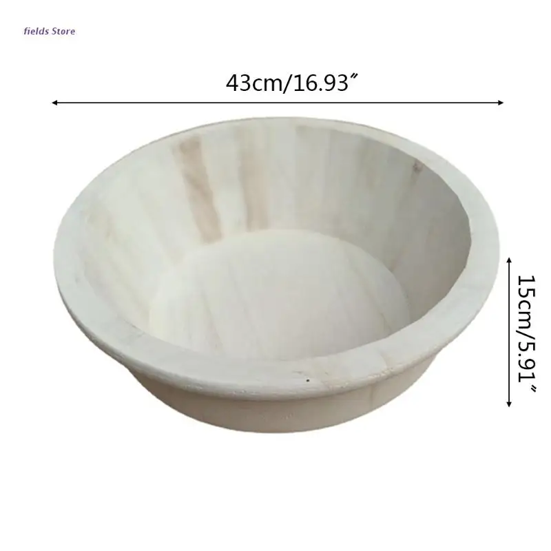 

Baby Photography Props Retro Wooden Basin Newborn Infants Pose Auxiliary Round Basket Photo Shooting Accessories