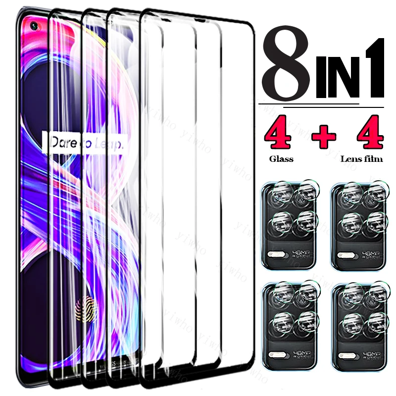 Glass Realme 8 Pro Tempered Glass for Oppo Realme 8 7 5G 7Pro 8Pro 6Pro 6 Screen Protector Camera Lens Protective Glass Film