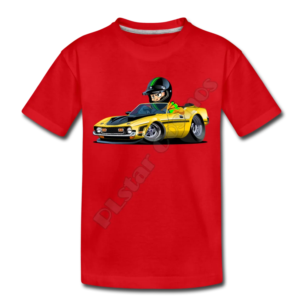 

Yellow Sports Car Cartoon Kids T-Shirt 3D All Over Printed Kids t shirts Boy For Girl Funny Animal Summer Short Sleeve 02