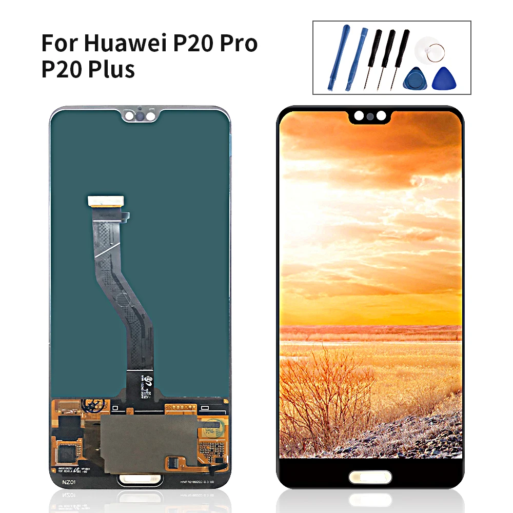 ЖК-дисплей для Huawei P20 Pro дисплей сенсорный дигитайзер сборка CLT-AL01 LCD Plus с рамкой