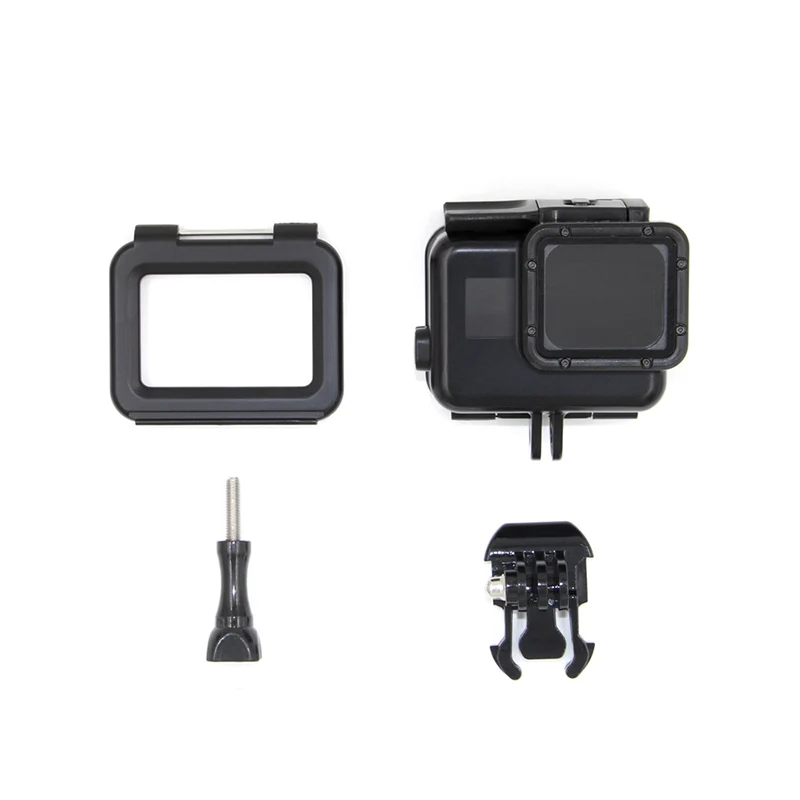 TELESIN Black 45M Diving waterproof housing case with touchable LCD screen cover for Gopro hero 7/6/5 go pro hero7 | Электроника