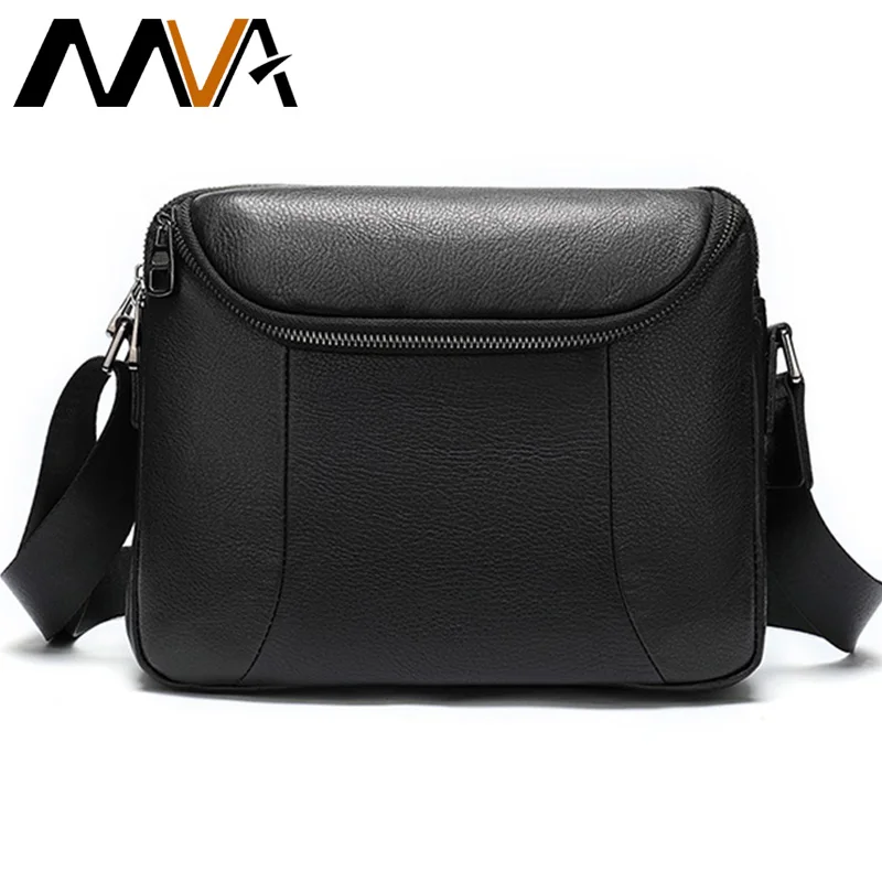 MVA мужские сумки из натуральной кожи мужская сумка-мессенджер Маленькая сумка на