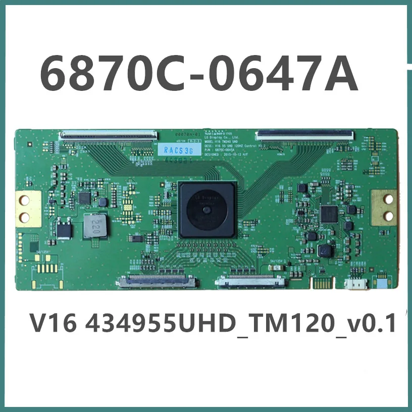 

6870C-0647A V16 434955UHD_TM120_v0.1 lg tv t con board 6870c0647a V16434955UHDTM120v01 6870c 0647a logic board tv card good test