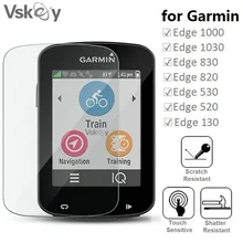 VSKEY 50PCS Tempered Glass for Garmin Edge 830 820 530 520 130 1030 1000 Screen Protector GPS Bicycle Stopwatch Protective Film