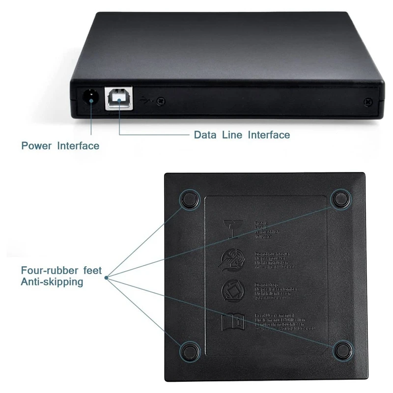 Внешний USB 2 0 CD диск портативный внешний DVD тонкий RW R комбо горелки писатель плеер