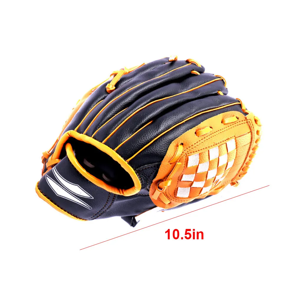 

Adjustable Kids Soft Catcher Cushioned Comfortable Flexible Baseball Glove Softball Mitts Impact Reduce Outdoor Sports Training