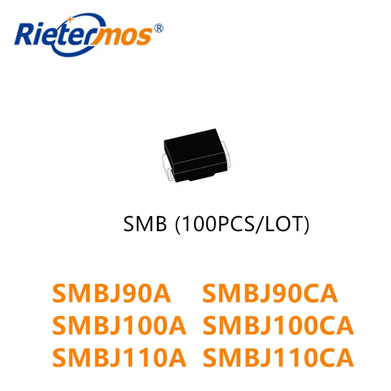 100 шт. SMBJ90 SMBJ90A SMBJ90CA SMBJ100 SMBJ100A SMBJ100CA SMBJ110 SMBJ110A SMBJ110CA SMB высокое качество | Электроника