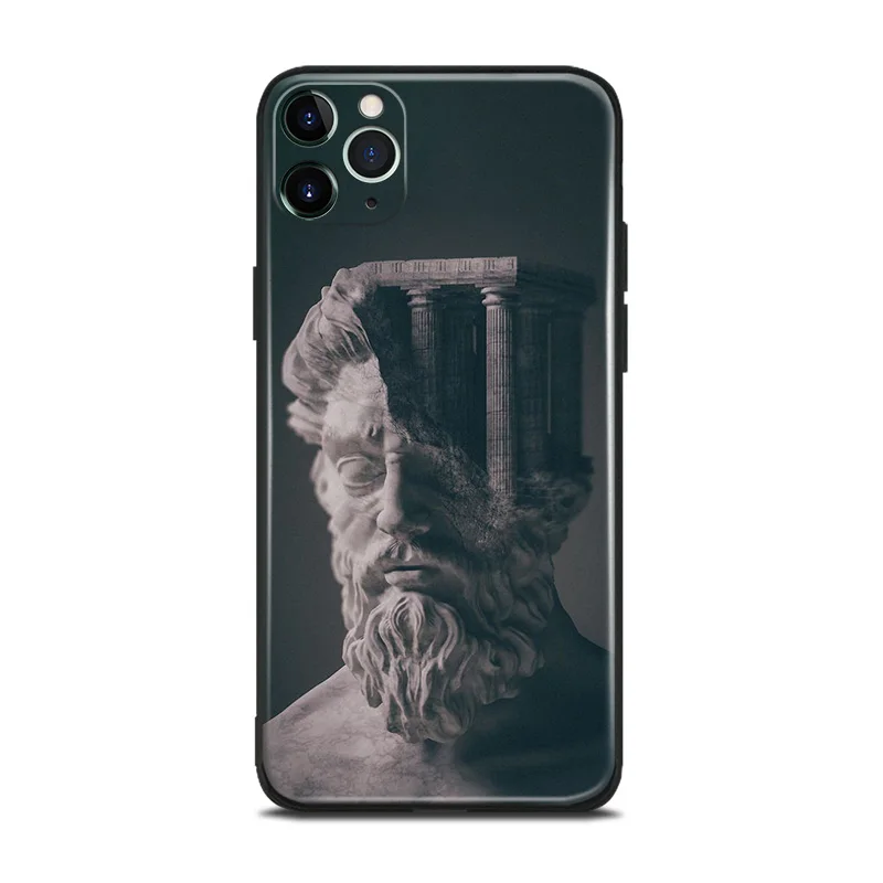 mythological vaporwave surreal art for iphone se 6 6s 7 8 plus x xr xs 11 pro max soft silicone phone case cover shell free global shipping
