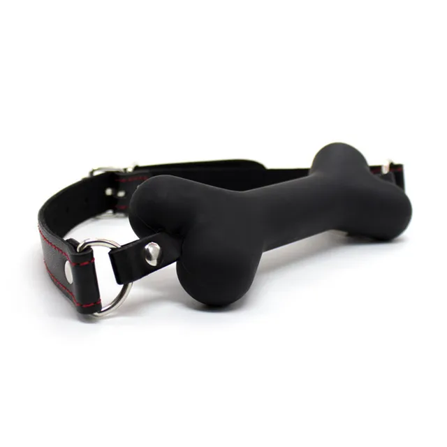 Doggy Bone Mouth Ball Gag Silicone Fetish Slave Drool Ball Gag Oral Fixation Mouth Stuffed Sex Toys For Couples Women 3