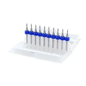 10 шт.компл. 0,1 мм Высококачественная печатная плата из твердого сплава, твердосплавная микро-сверла, инструмент 0,1 мм для ЧПУ SMT