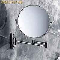 2017 oral hygiene shaving bathroom mirror wall mounted stainless steel 8 inch double cosmetic mirror11 and 13 free shipping